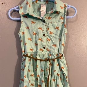 Carters 3T horse dress w/belt